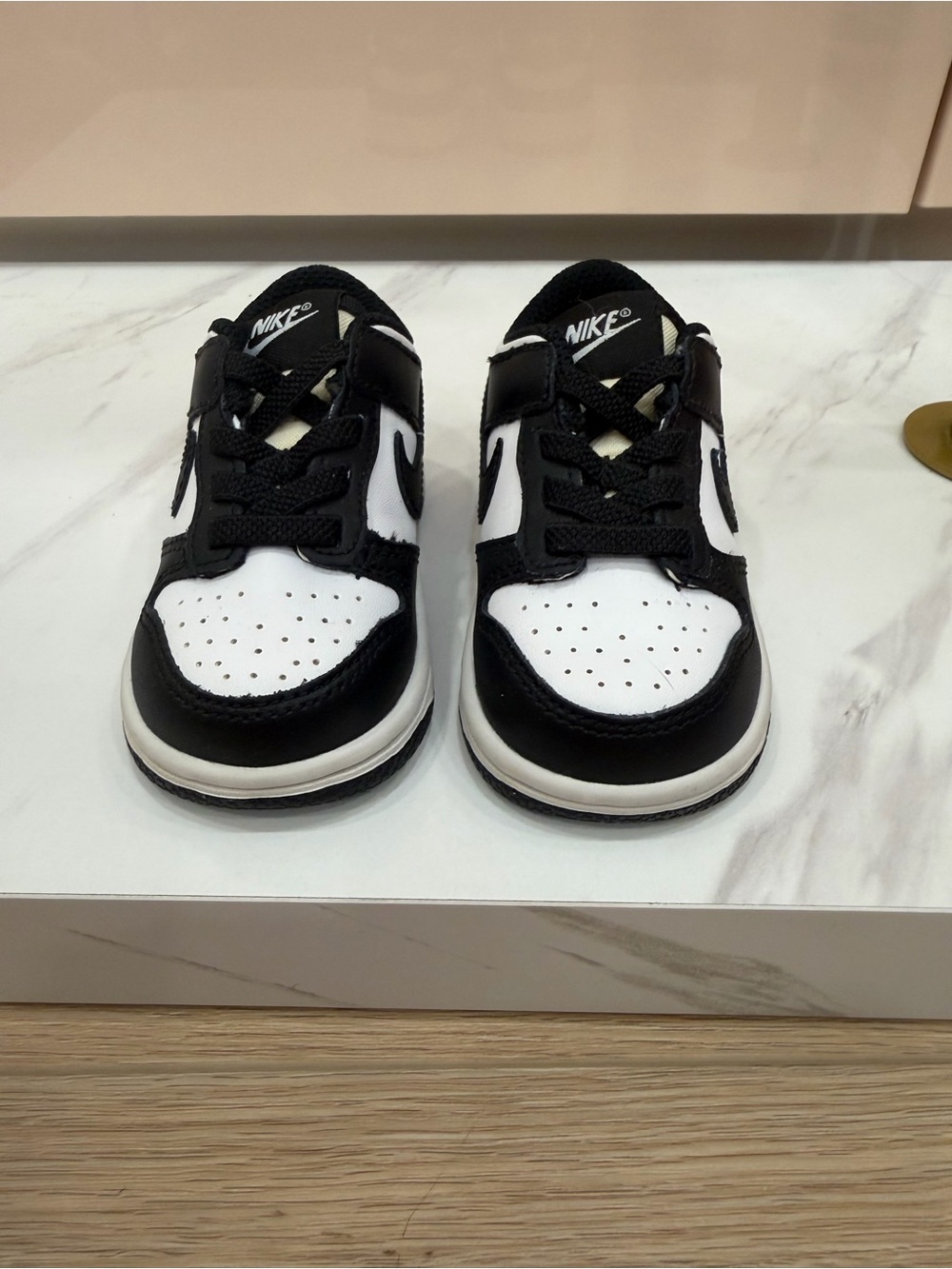 Nike Kids Black & White Low-Top Dunks